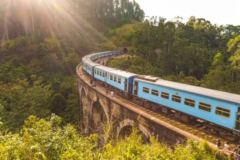 Train rides in hill country on a holiday in Sri lanka