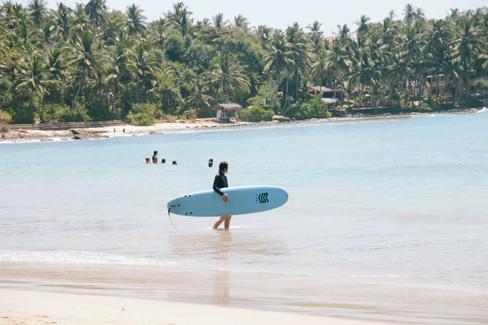 surfing is a great solo travel experience in Sri Lanka